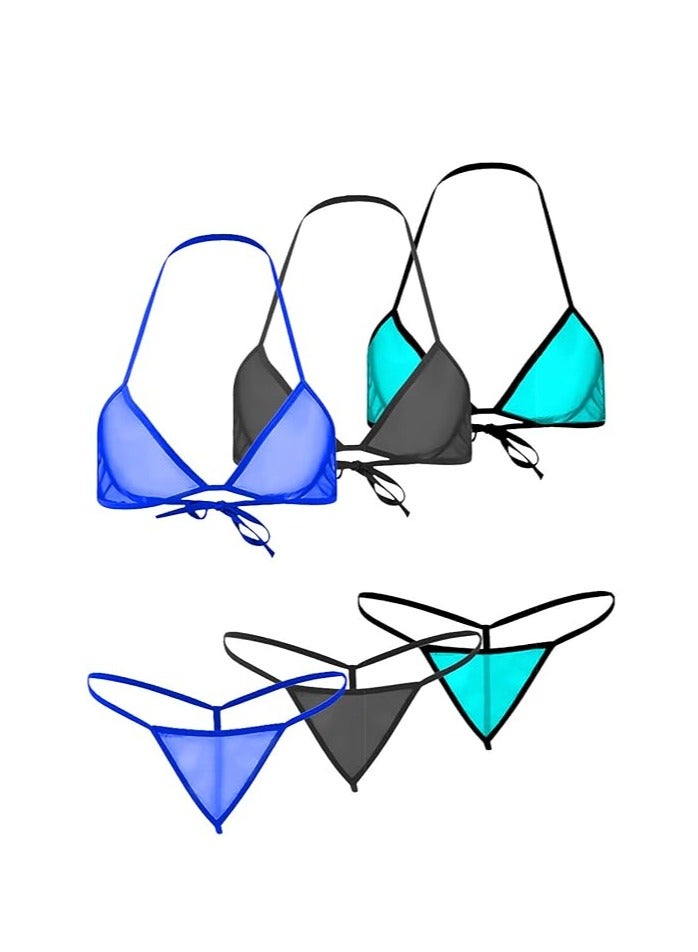 Accessorize Kingdom Accessorize Kingdom Women Sheer Lingerie Set Combo  - Image 1