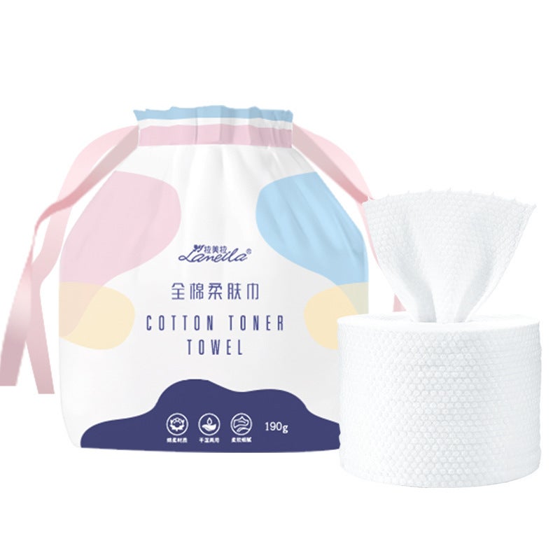 Lamera Manufacturers Pearl Pattern Cleansing Towel Disposable Face Towel Skin-Friendly Roll Bag Cotton Soft Beauty Towel - Image 3