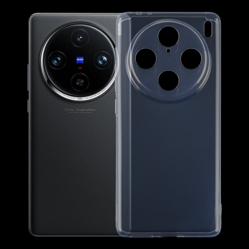 HuHa Case Cover For vivo X100 Pro Ultra-thin Transparent TPU Phone Case - Image 1