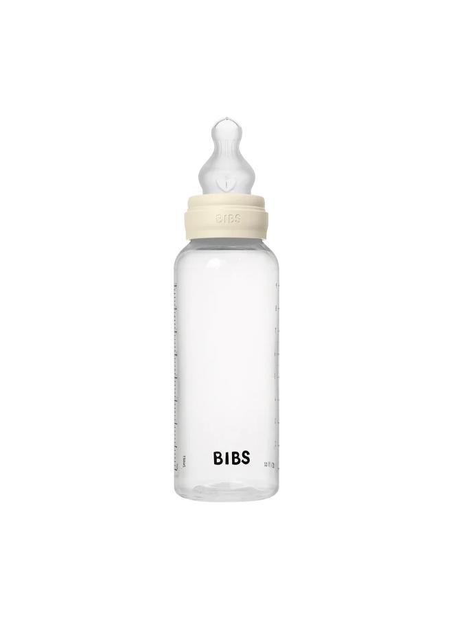 BIBS Round Silicone Baby Bottle 1-Pack 270 ml Medium Flow – Ivory - Image 2