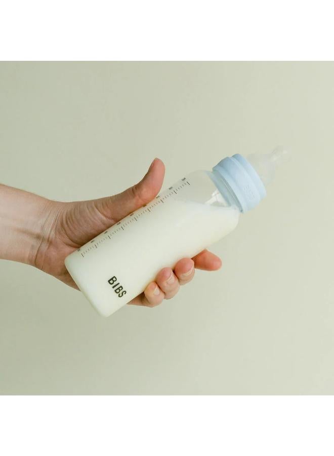 BIBS Round Silicone Baby Bottle 1-Pack 270 ml Medium Flow – Ivory - Image 3