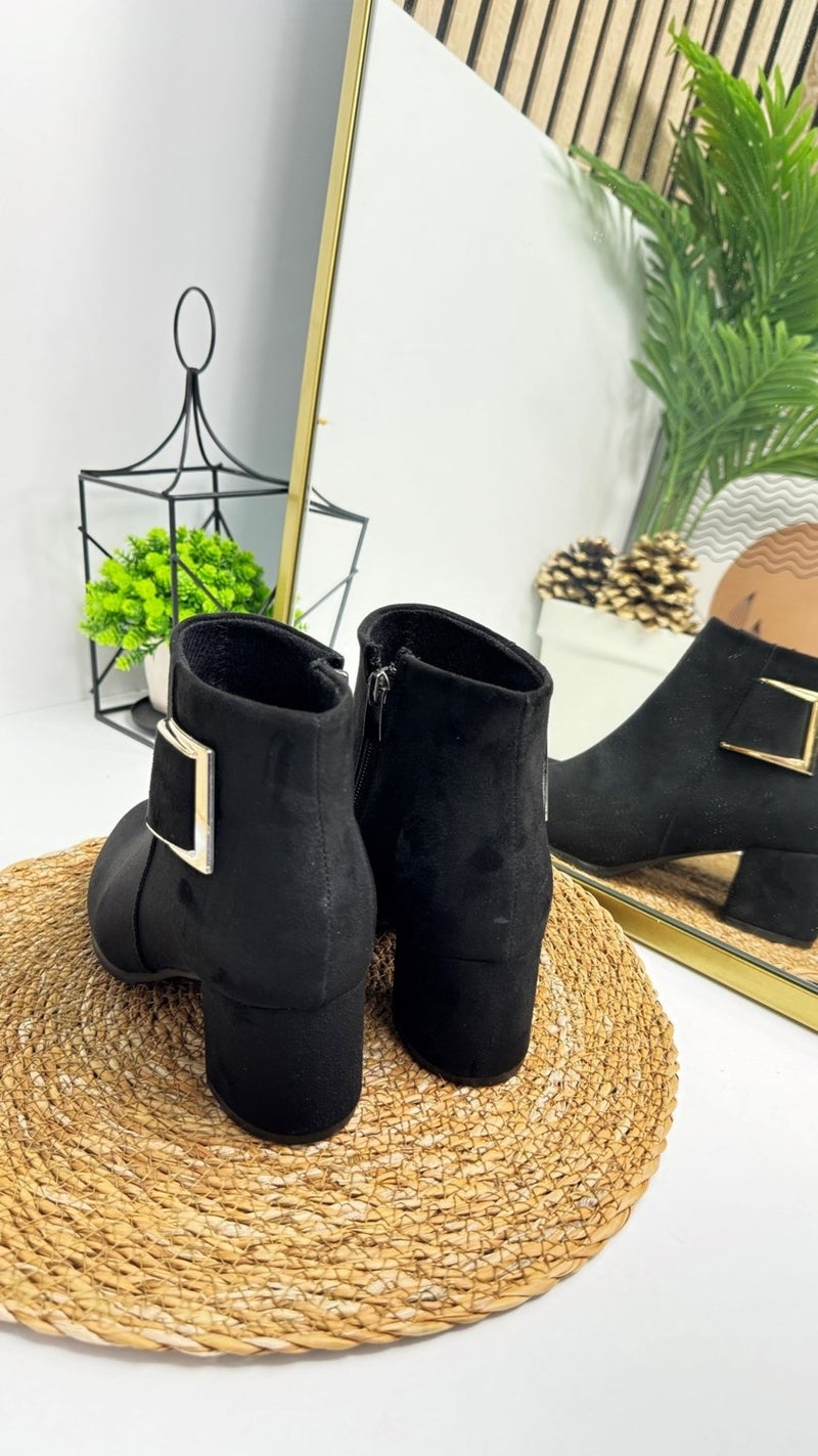 Nstil Casual Women's Boots Buckle Zipper Thick High Heels Lightweight Comfortable 4698 02  - Image 3