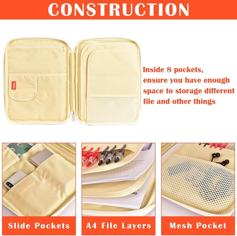 Lanola A4 Document Bags Portfolio Waterproof Business File Holder Travel Gear Organizer Electronics ccessories Bag - Image 3