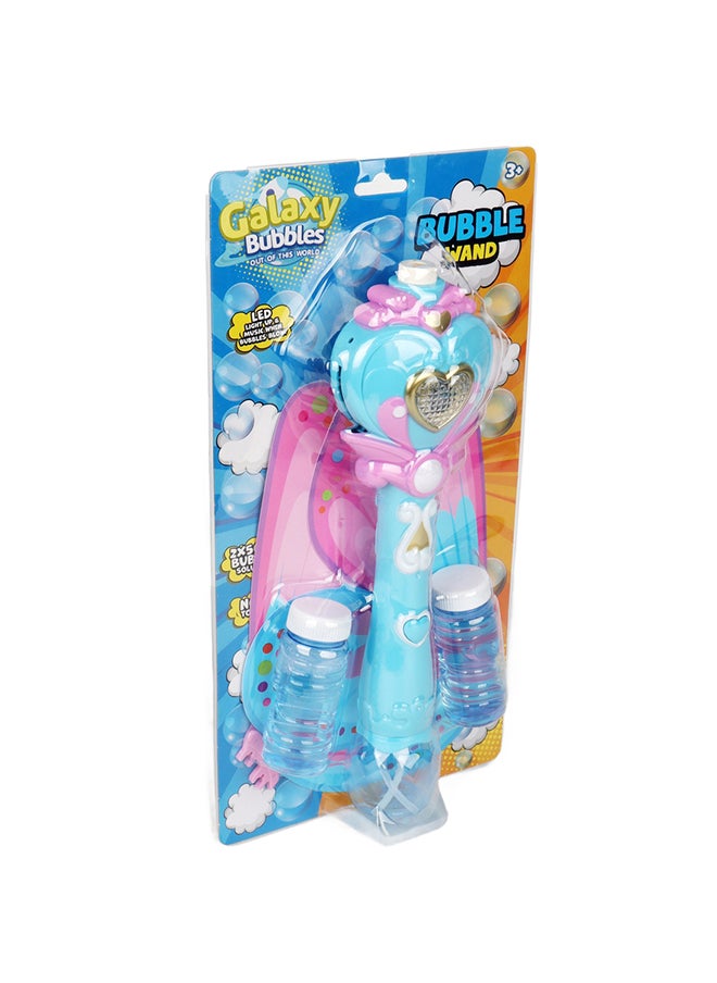 Galaxy Toys - Light And Sound Fairy Bubble Wand With Wings With Light And Music With 250ml Bubble Solution,   3 Aa Battereis Not Included , 2 Color Assorted - Image 1