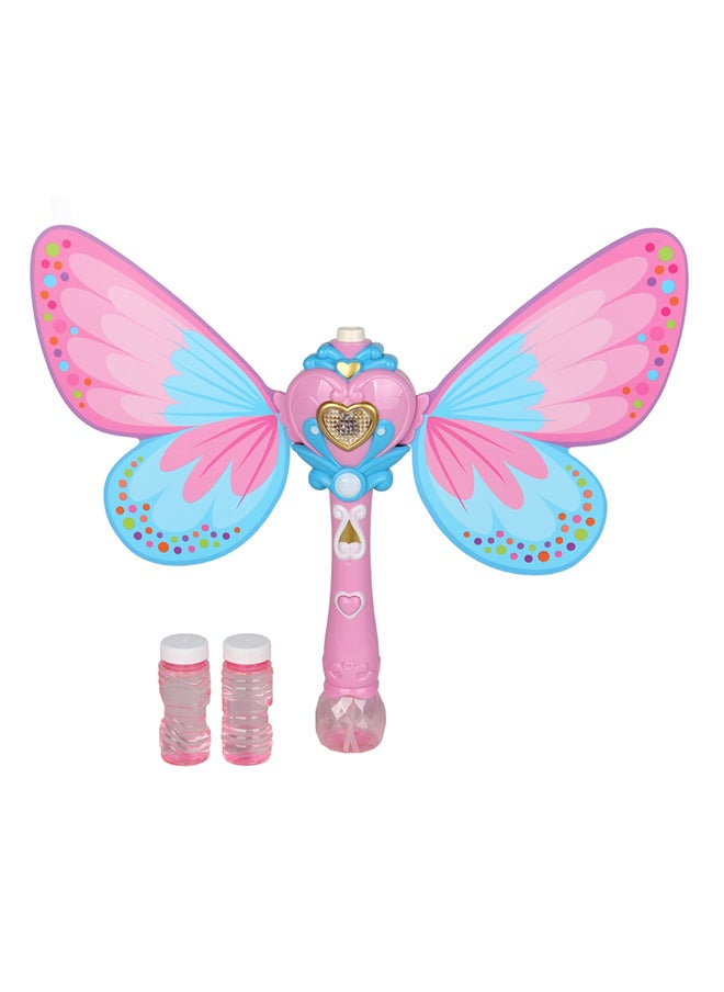 Galaxy Toys - Light And Sound Fairy Bubble Wand With Wings With Light And Music With 250ml Bubble Solution,   3 Aa Battereis Not Included , 2 Color Assorted - Image 1