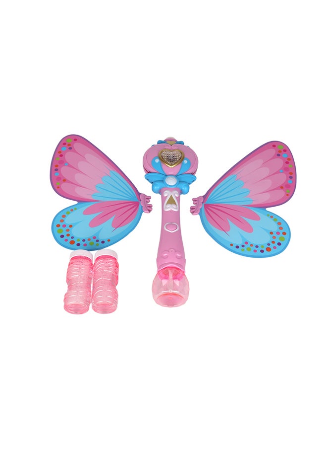 Galaxy Toys - Light And Sound Fairy Bubble Wand With Wings With Light And Music With 250ml Bubble Solution,   3 Aa Battereis Not Included , 2 Color Assorted - Image 1