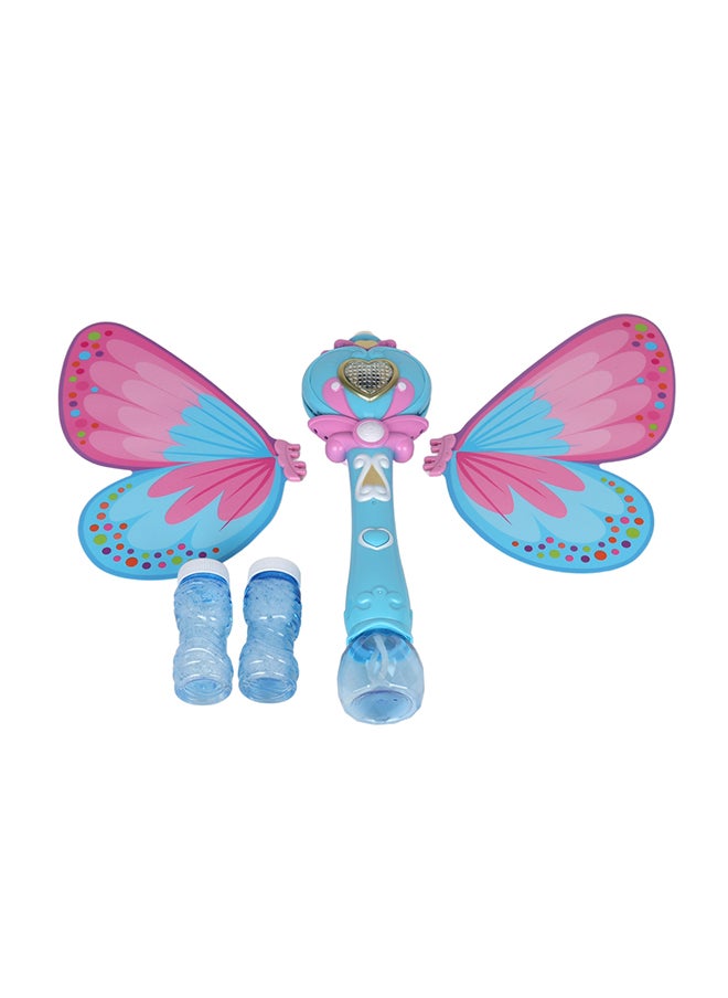 Galaxy Toys - Light And Sound Fairy Bubble Wand With Wings With Light And Music With 250ml Bubble Solution,   3 Aa Battereis Not Included , 2 Color Assorted - Image 1
