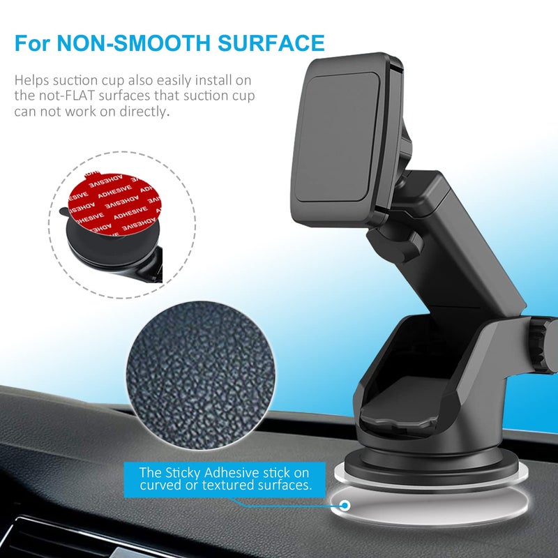 PKYAA Dashboard Pad Mounting Disk Sticky Adhesive Replacement Kit, 6pcs 3.15"(80mm) Circle Heat Resistant Double-Sided Stickers for Suction Cup Car Phone Holder Disc & Windshield Dash Cam - Image 5