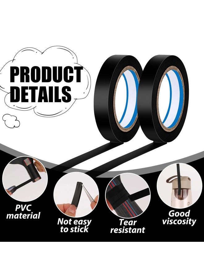 salbsever 2 Rolls Finishing Tape Tennis Racket, 0.39 Inch × 11 Yards Grip Tennis Finishing Tape PVC Tennis Badminton Racquet Grip Tape Tennis Racket Wrap Grip Vinyl Extra Racquet Tape for Tennis Badminton - Image 3