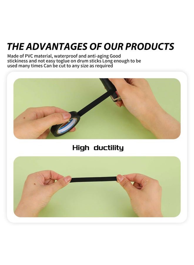 salbsever 2 Rolls Finishing Tape Tennis Racket, 0.39 Inch × 11 Yards Grip Tennis Finishing Tape PVC Tennis Badminton Racquet Grip Tape Tennis Racket Wrap Grip Vinyl Extra Racquet Tape for Tennis Badminton - Image 4