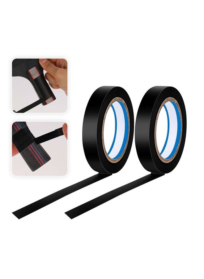salbsever 2 Rolls Finishing Tape Tennis Racket, 0.39 Inch × 11 Yards Grip Tennis Finishing Tape PVC Tennis Badminton Racquet Grip Tape Tennis Racket Wrap Grip Vinyl Extra Racquet Tape for Tennis Badminton - Image 1