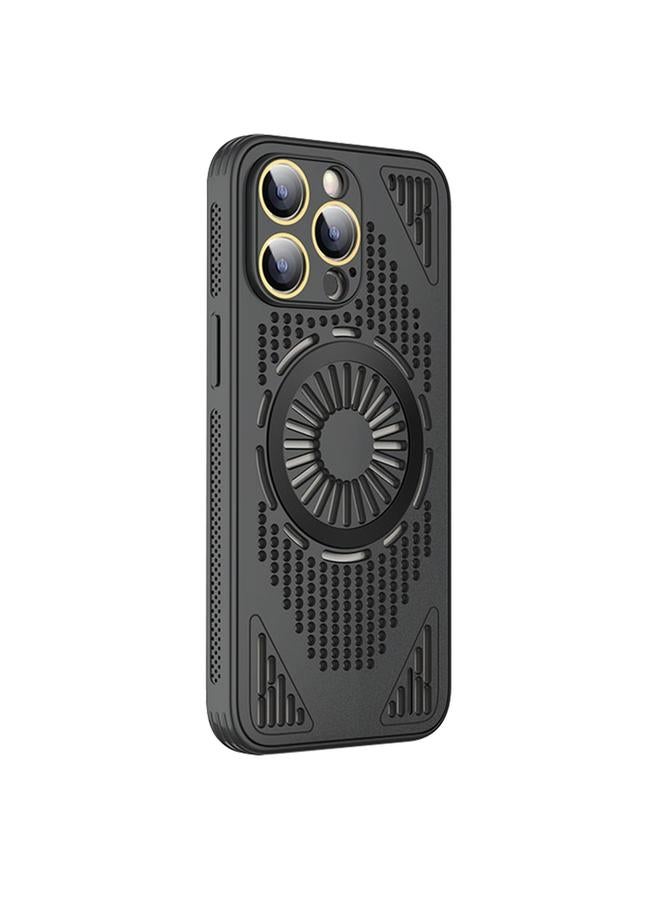 زبون جراب لهاتف iPhone 13 Pro Max، جراب هاتف مجوف مبرد ومقاوم للصدمات من MagSafe - Image 1