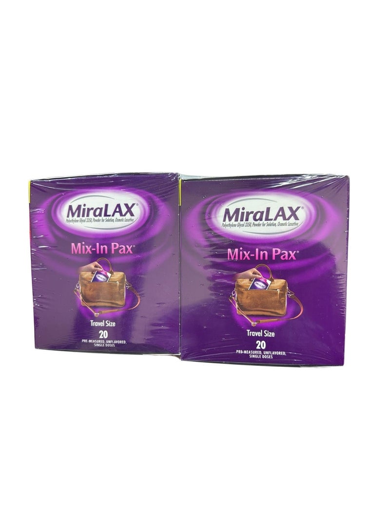 MiraLAX مسحوق ملين لطيف لتخفيف الإمساك، ملين للبراز مع PEG 3350، بدون آثار جانبية قاسية، 40 جرعة - Image 3