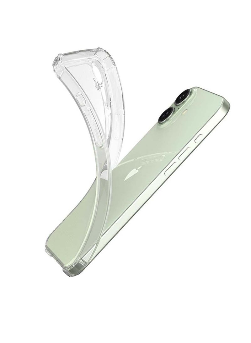 دبليو تيك ابل ايفون 16 2024 TPU زوايا ممتصة للصدمات مع غطاء صلب للكمبيوتر الشخصي - شفاف - Image 5