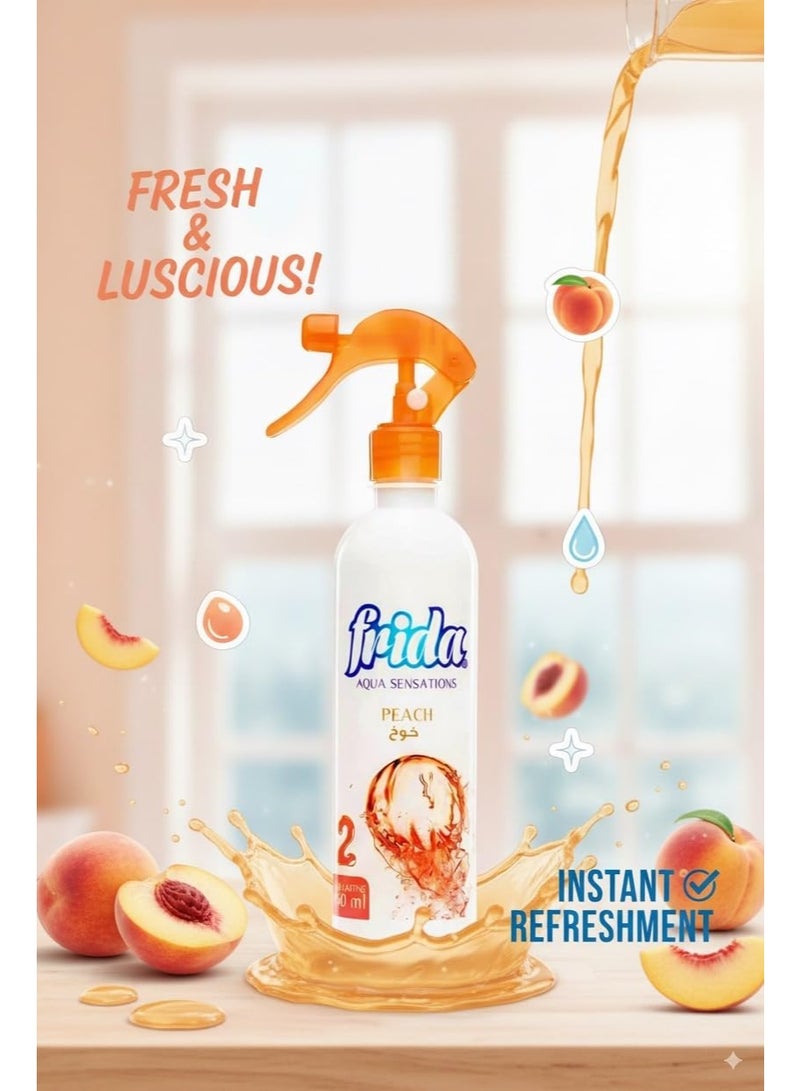 Frida Air Freshener Spray – Peach Scent, Long-Lasting Room & Fabric Freshener, 16.2 oz Bottle – Odor Eliminator for Home, Office, and Car - Image 3