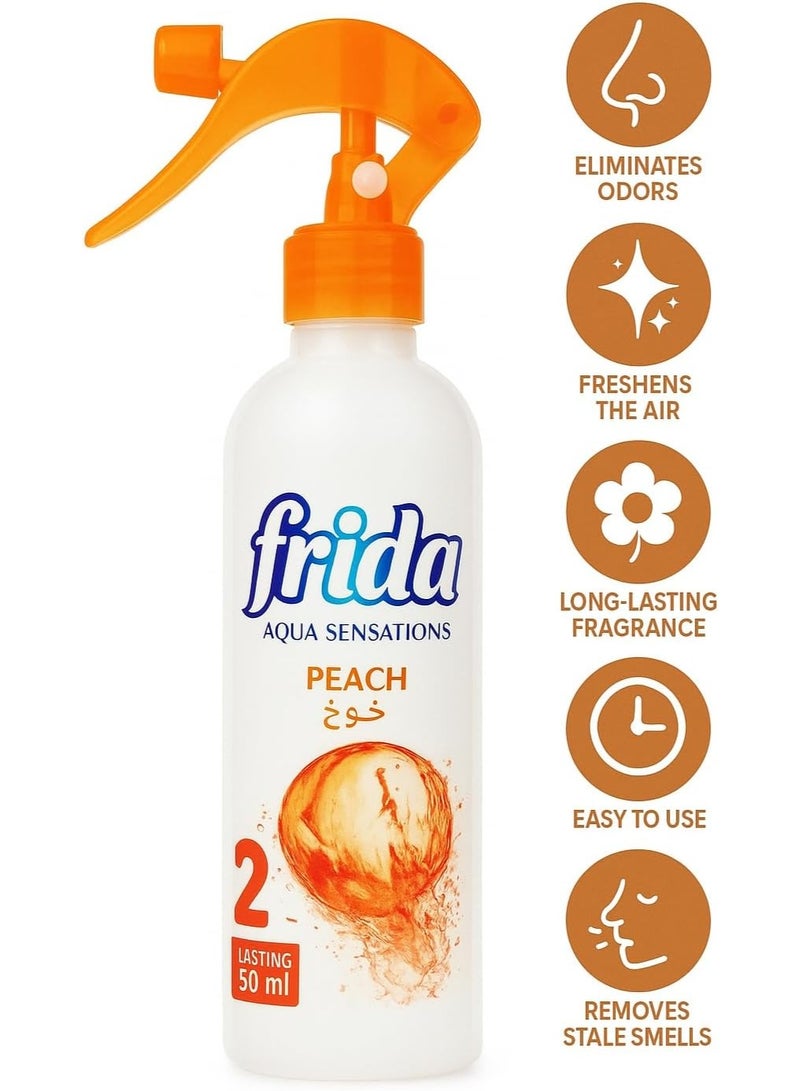 Frida Air Freshener Spray – Peach Scent, Long-Lasting Room & Fabric Freshener, 16.2 oz Bottle – Odor Eliminator for Home, Office, and Car - Image 4