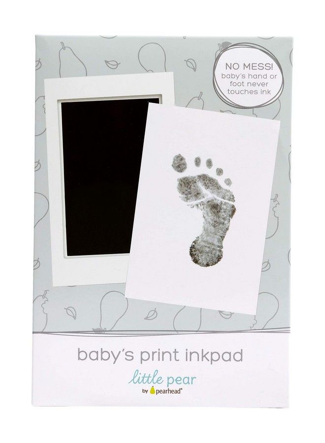 pearhead Little Pear Cleantouch Babyprint Ink Pad No Touch Ink Pad For Baby Black Ink - Image 2