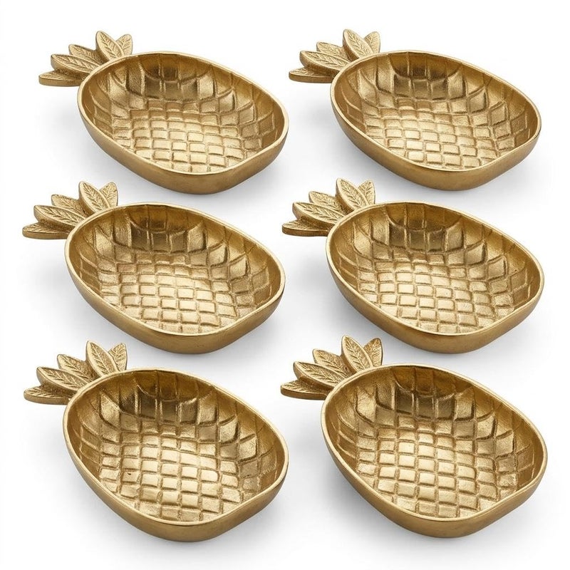 Hospitality Serving Tray Set - Elegant Design Pineapple Shape Gold for Serving Chocolate, Snack Appetizers and Nuts in a Modern and Luxurious Way - Image 4