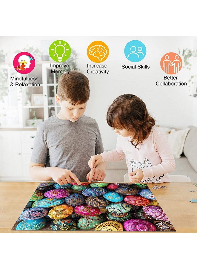 HUADA TOY Puzzles For Adults 1000 Piece Easter Egg 1000 Piece Puzzles For Adults And Kids Educational Easter Egg Puzzle (27.56" X 19.67") - Image 4