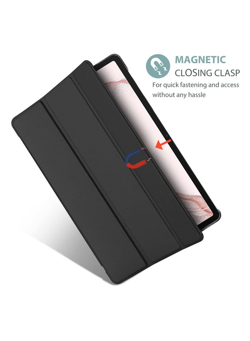 Procases Galaxy Tab S8 / Tab S7 11 inch Case, Protective Slim Case Folio Hard Back Stand Smart Cover for 11" Galaxy Tab S8 2022 / Galaxy Tab S7 2020 SM-X700 X706 T870 T875 T878 -Black - Image 5