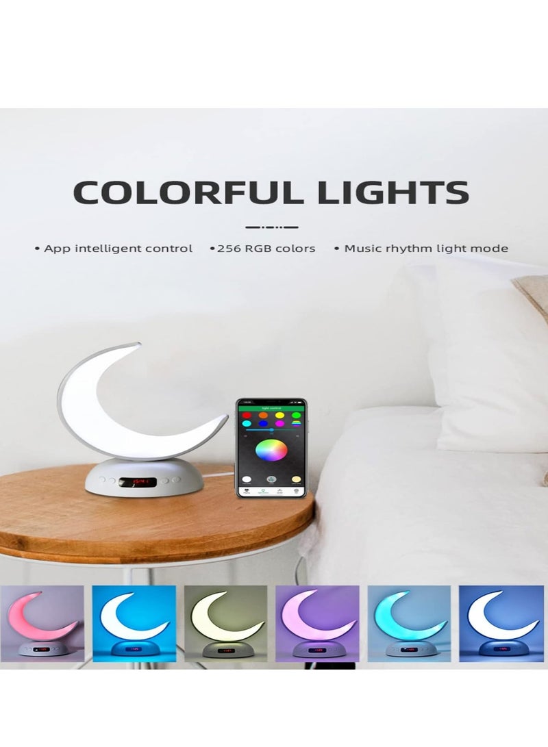 BlueFire Crescent Moon Quran Speaker Lamp – 16 Color LED Touch Light, Bluetooth 5.0, APP & Remote Control, 8GB TF Card, Azan Alarm, 18 Reciters, 14 Translations – Eid, Hajj, Islamic Gift for Home & Prayer - Image 5