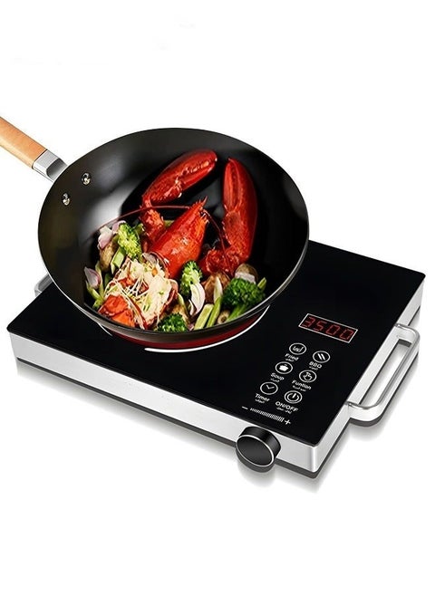 Induction Cooker,Electric Induction Countertop Burner With 2 Handle And LCD Sensor Touch Timer,6 Power Induction Burner For Cooking Induction Cooktop
