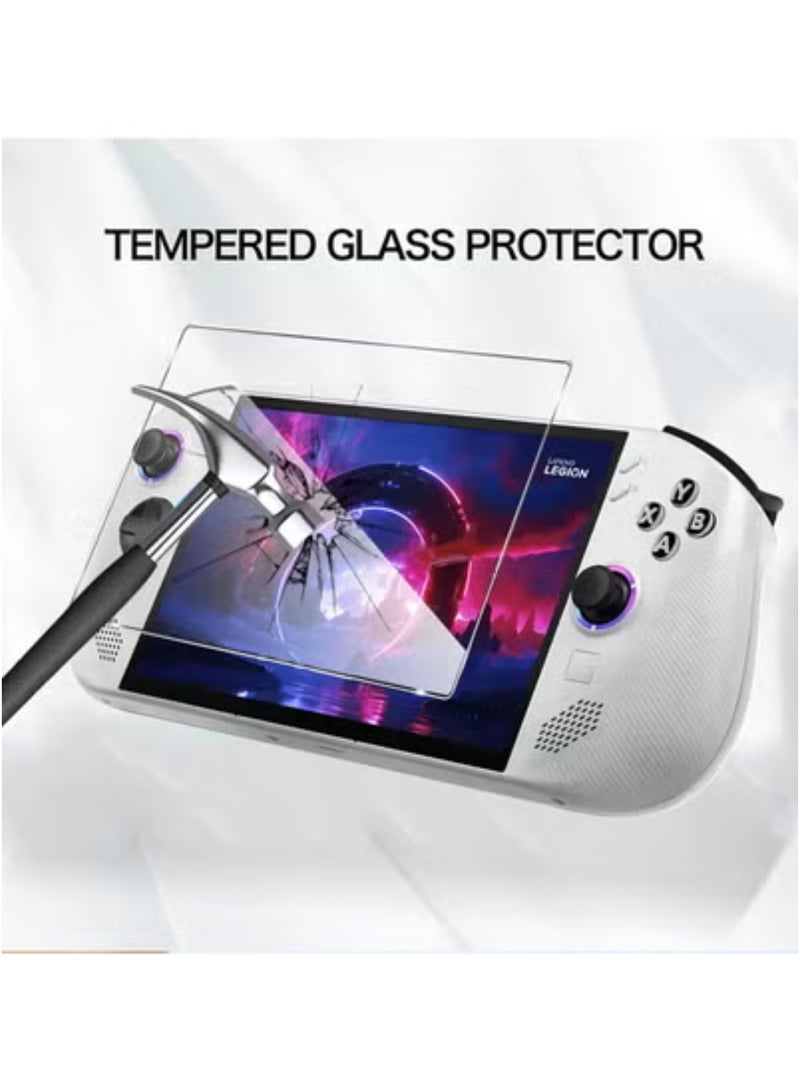 2 Pack Compatible with lenovo legion Go S Screen Protector,Full Coverage 9H Tempered Glass Film,HD Clear Scratch Resistant,Bubble-Free for lenovo legion Go S Screen Protector - Image 3