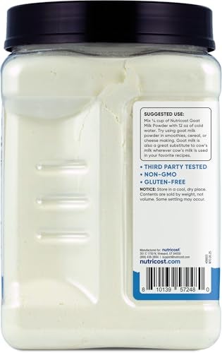 Nutricost Goat Milk Powder 2 LB Unflavored - Gluten-Free, Non-GMO - Image 4