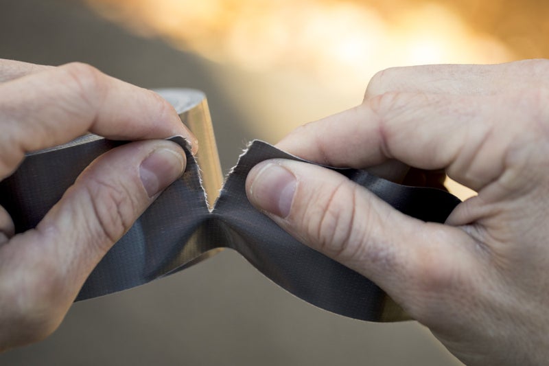 T-REX Ferociously Strong Tape, Duct Tape with UV Resistant & Waterproof Backing for Wood Brick Concrete and More, 12 yd. x 1.88", Gunmetal Gray, 1-Roll (241309) - Image 3