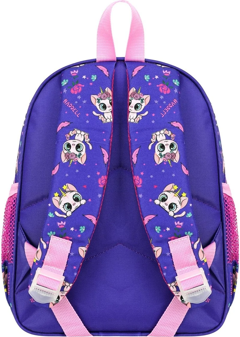 Waddell Licensed Cat Pattern Purple Kindergarten Nursery Backpack