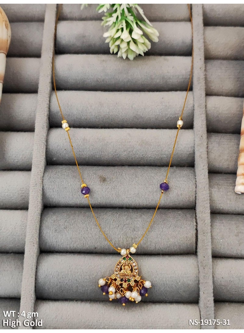 Gold-Tone Temple Necklace