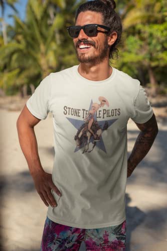 American Classics Stone Temple Pilots Rock Band Riding Branco Adult Short Sleeve TShirt Graphic Tee - Image 3