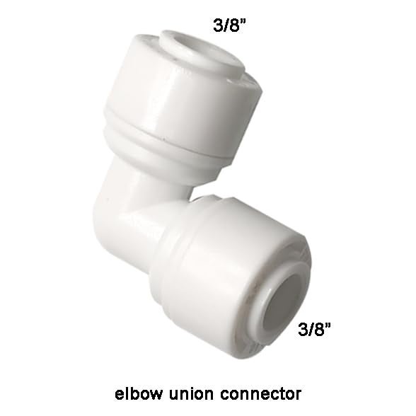 YZMSZ Push to connect water Filtration line tube pipe fittings, 3/8" o.d. tube quick connector 16pcs,for ice maker coffee maker RO water dispenser Misting Cooling system. - Image 5