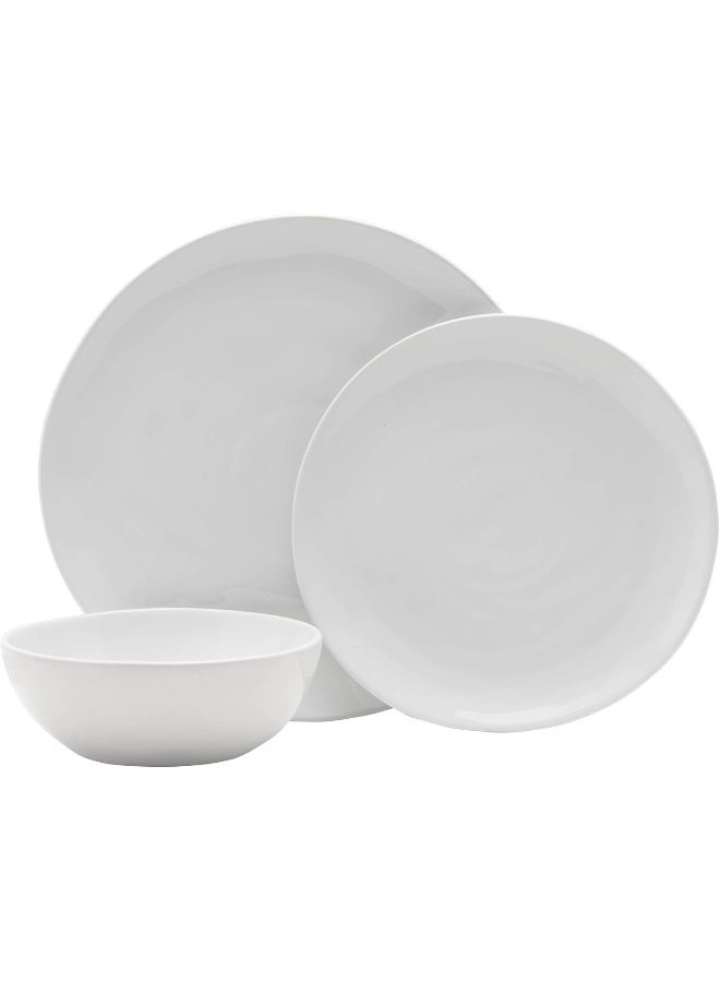 Everyday White طقم أدوات مائدة عضوي أبيض 12 قطعة لخدمة 4 أشخاص - Image 2