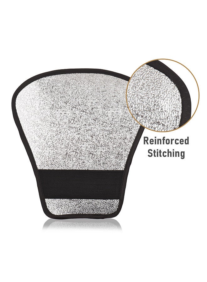 Portable Universal Camera Flash Reflector Speedlite Bounce Diffuser Board with Silver & White Reflective Surface Replacement for Canon Nikon Sony Godox Yongnuo on-Camera Flash  - Image 4
