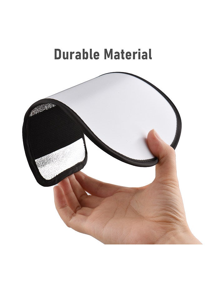 Portable Universal Camera Flash Reflector Speedlite Bounce Diffuser Board with Silver & White Reflective Surface Replacement for Canon Nikon Sony Godox Yongnuo on-Camera Flash  - Image 2