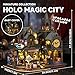 Flever Dollhouse Miniature DIY House Kit Creative Room with Furniture for Romantic Artwork Gift Holo Magic City II - Image 4