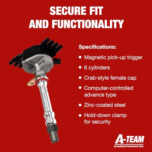 A-Team Performance - EFI Vortec 1996-2002 Complete Distributor - Compatible with Chevy GM Small Block SBC 5.0L 5.7L 305 350 Tahoe C1500 K1500 C2500 K2500 - Black Cap - Image 4