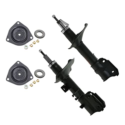 TRQ Front Suspension Kit Strut Assembly Strut Mount Compatible with 1998-2001 INFINITI QX4 Nissan Pathfinder - Image 1