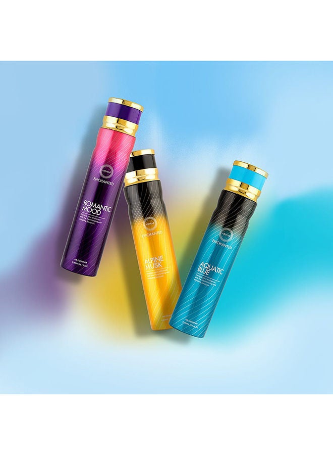 DANUBE HOME Armaf 3Pcs Pack 300 ml Romantic Mood Alpine Musk Aquatic Blue; Scents And Fragrances For Home Office Living Room - Image 2