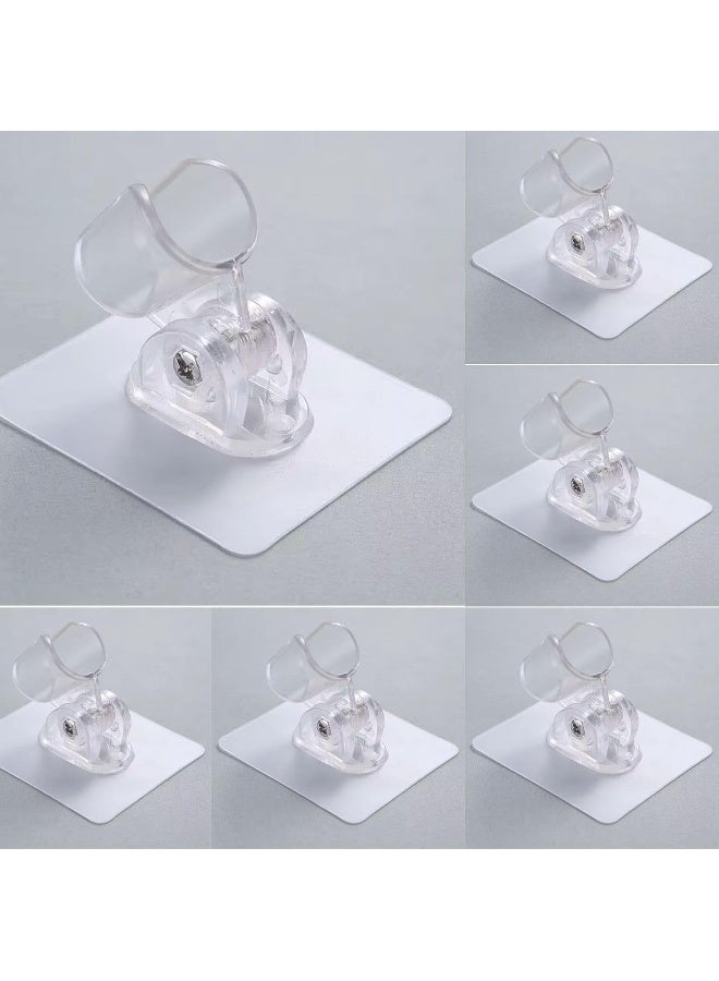 Zalcoon 6 Pcs Strong Adhesive and Waterproof ABS Plastic Shower Head Holder - Image 1