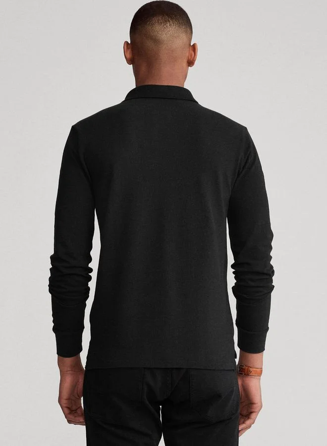 POLO RALPH LAUREN Slim Fit Mesh Long-Sleeve Polo