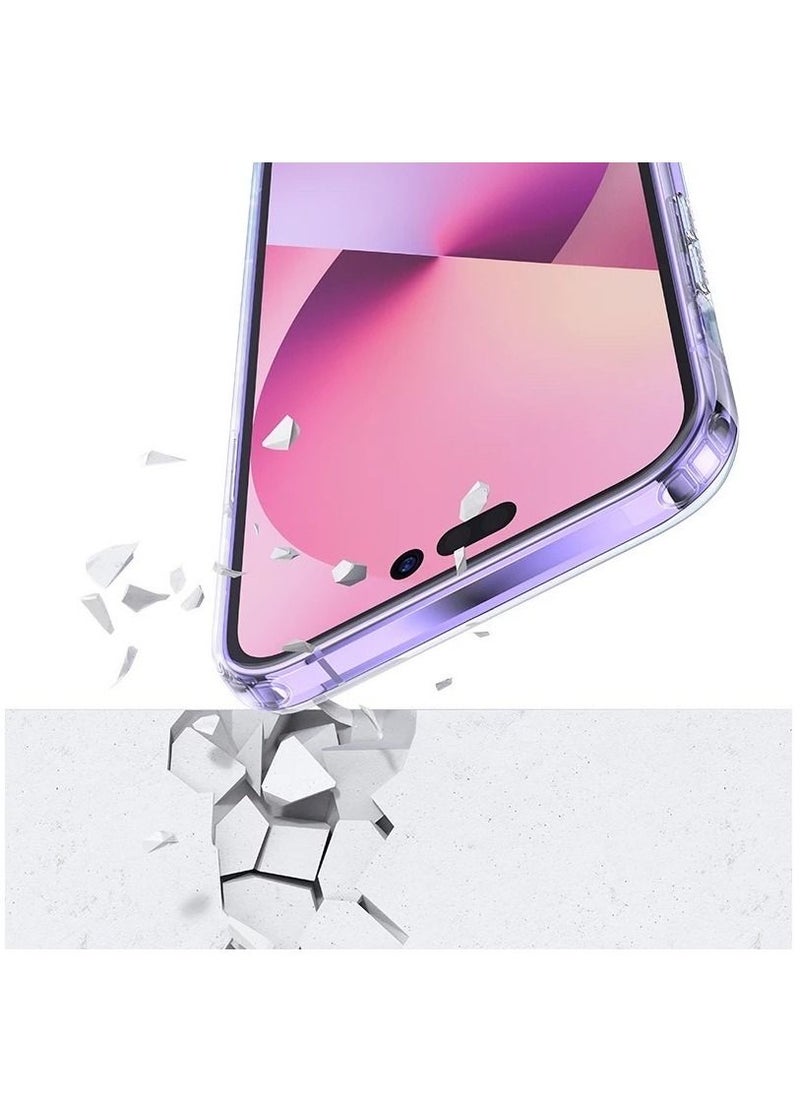 Magsafe Wireless Charging Case With Camera Lens Protector For Apple iPhone 14 Pro Clear