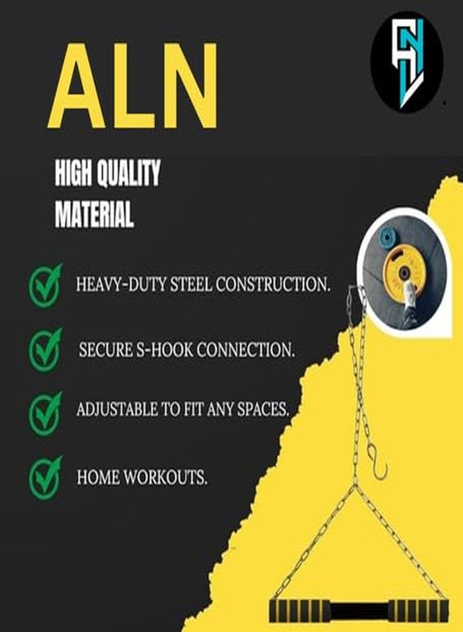 ALN® Height Increase Pull Up Bar for Chin Up Hanging Rod | 120 KG Capacity | Home/Gym Equipment | For Kids Height Increaser | Fitted with Heavy Duty Chain Sangal | Best Exerciser for Kids - Image 2