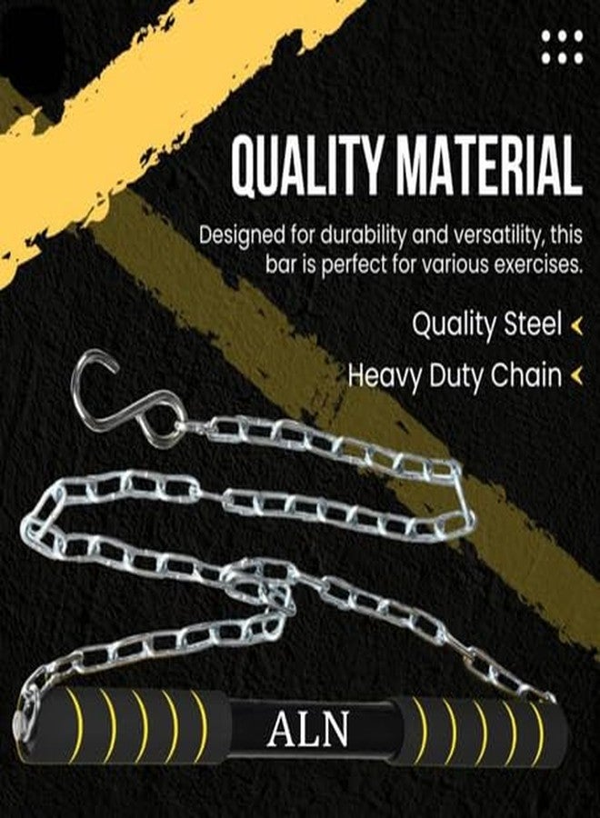 ALN® Height Increase Pull Up Bar for Chin Up Hanging Rod | 120 KG Capacity | Home/Gym Equipment | For Kids Height Increaser | Fitted with Heavy Duty Chain Sangal | Best Exerciser for Kids - Image 4