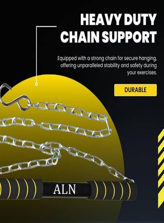 ALN® Height Increase Pull Up Bar for Chin Up Hanging Rod | 120 KG Capacity | Home/Gym Equipment | For Kids Height Increaser | Fitted with Heavy Duty Chain Sangal | Best Exerciser for Kids - Image 5