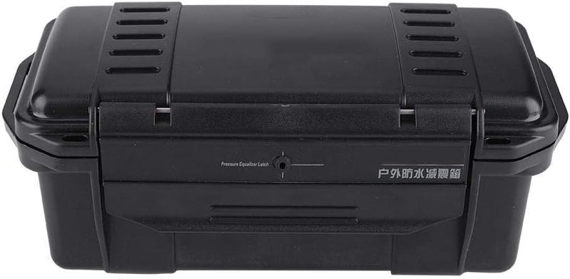 woobles Portable Travel Case, 3 Types Outdoor Shockproof Pressure-Proof and Waterproof Sealed Box Survival Storage Case(200 * 98 * 82mm-Black)- - Image 1