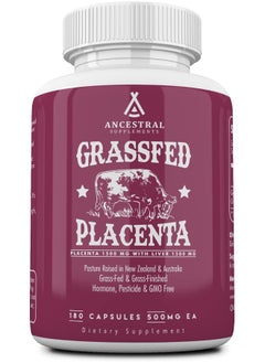 Ancestral Supplements Grass Fed Placenta Supplement With Liver  - Image 1