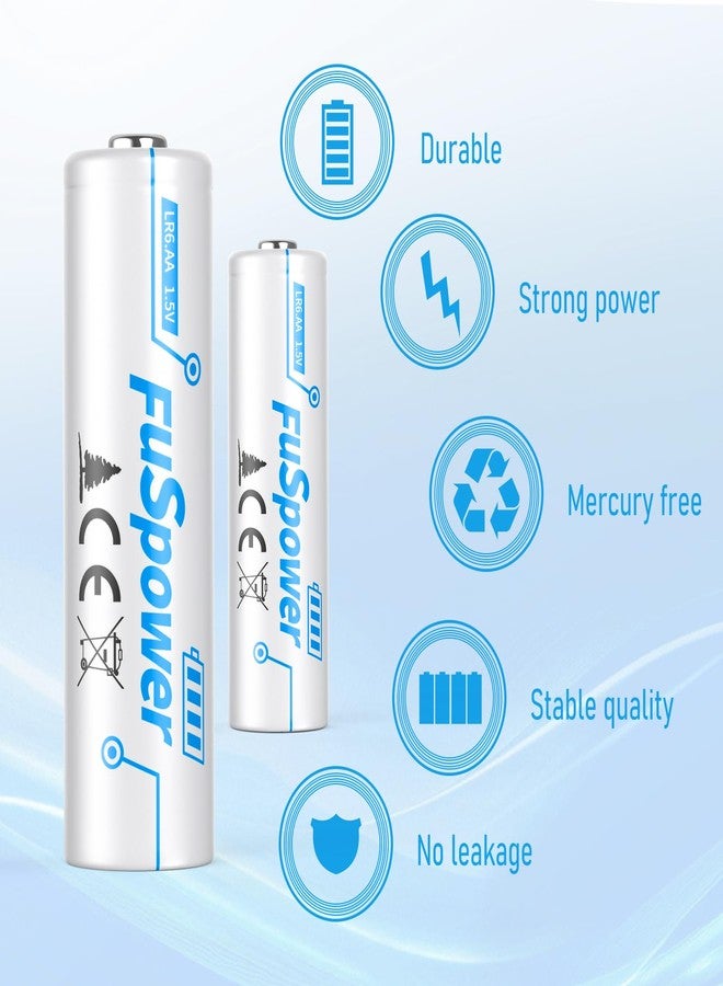 Fuspower Alkaline AA Batteries for Toys: 1.5V Double A Batteries 10 Pack - Ultra Long Lasting Power for Remote Control Mice Keyboard - 10 Years Shelf Life for Emergency Preparedness - Image 3