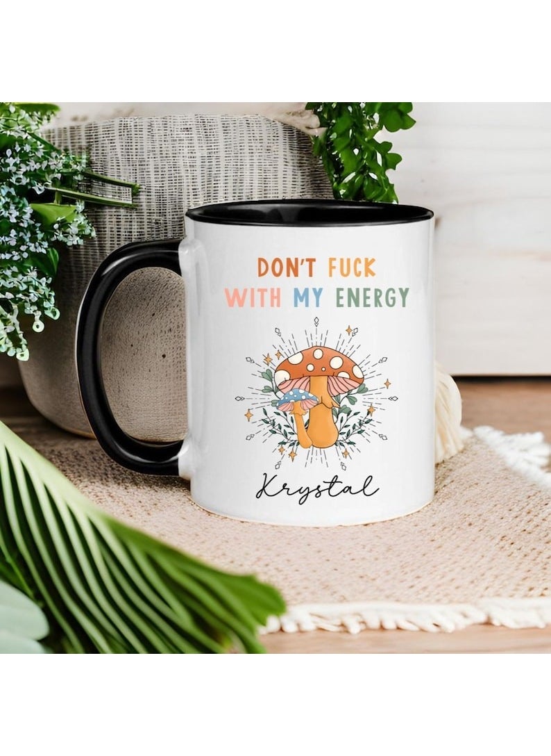 Bexdore My Energy Mug, Witch Mug, Witch Gifts, Hipp English Mug Mocking  - Image 2